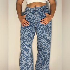 H&M size 4 patterned Jeans